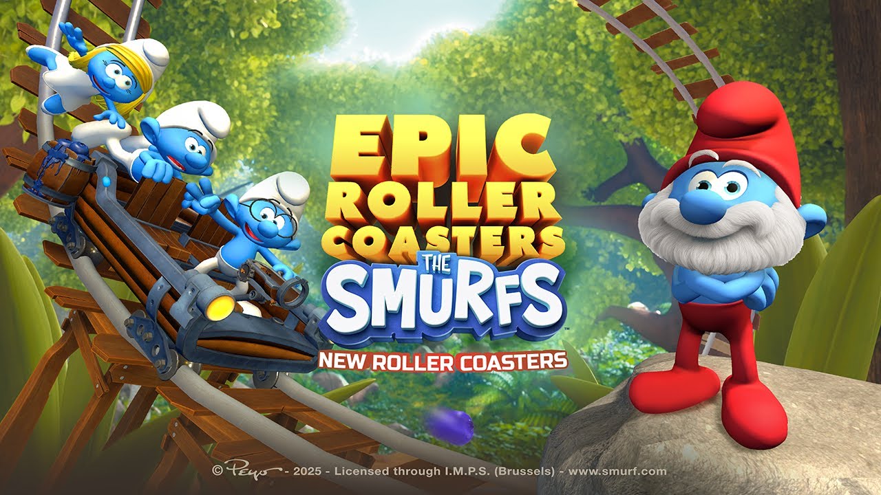 Epic Roller Coasters: The Smurfs&copy; - Launch trailler #metaquest3 #metaquest3s #psvr2 #steam #pico