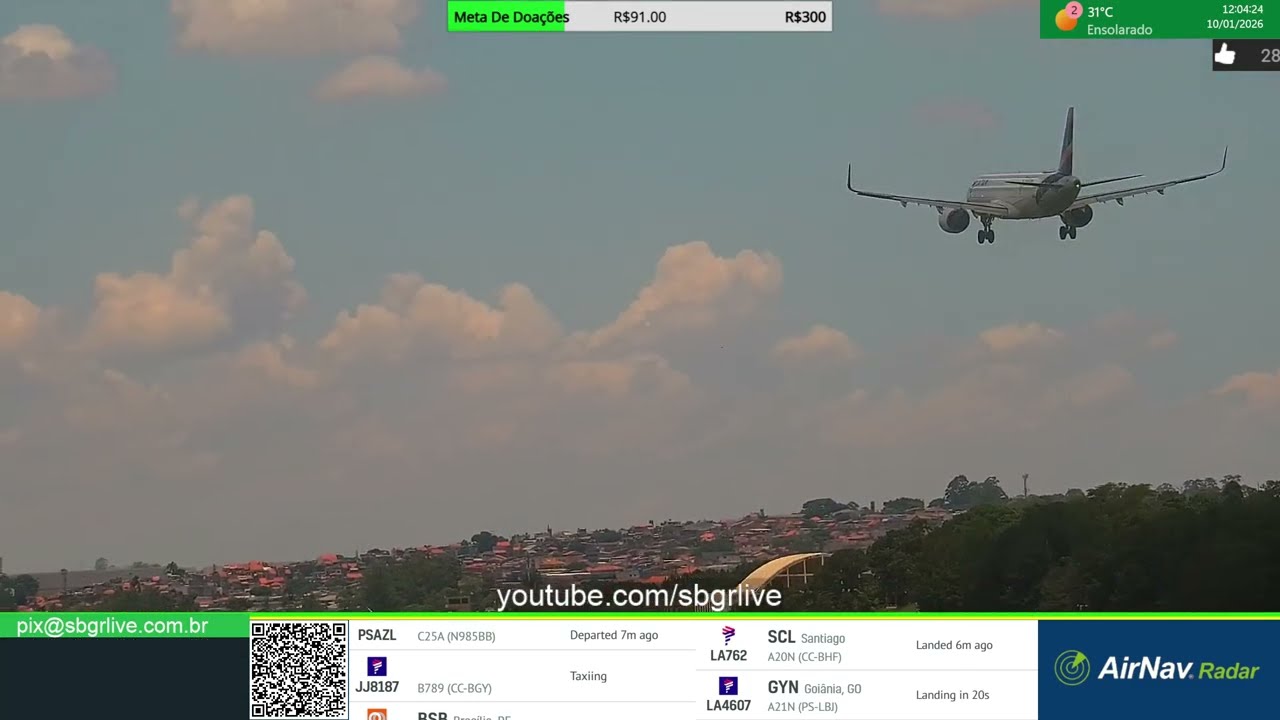 Live transmitida em 10/01/2026 dia
