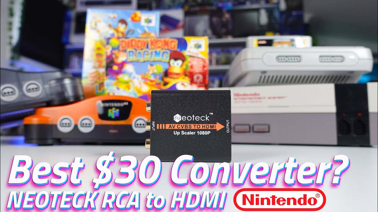 Переходник NEOTECK RCA-HDMI за 30 долларов стоит своих денег? Тестируем консоли Nintendo.
