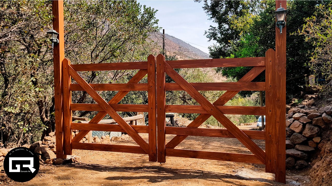 PORTON de MADERA FACIL de HACER / WOOD GATE DIY