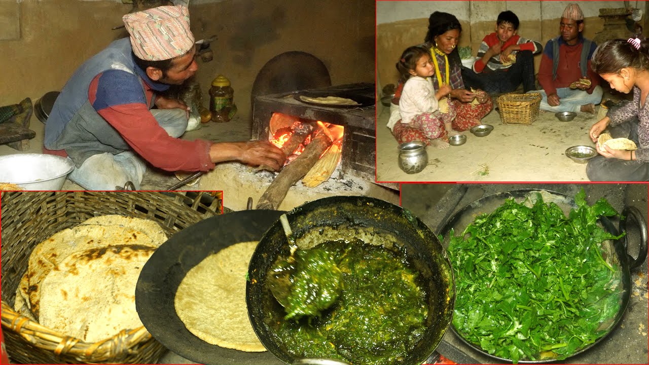 dharme's family cooking eating  village vegetable items || rural Nepal || @ruralnepall