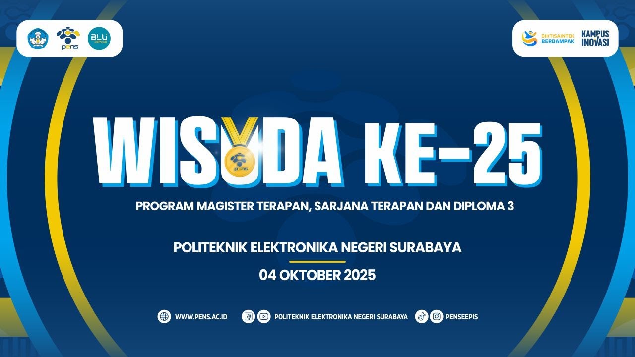 [Live] Wisuda ke-25 PENS - Magister Terapan, Sarjana Terapan dan Diploma 3