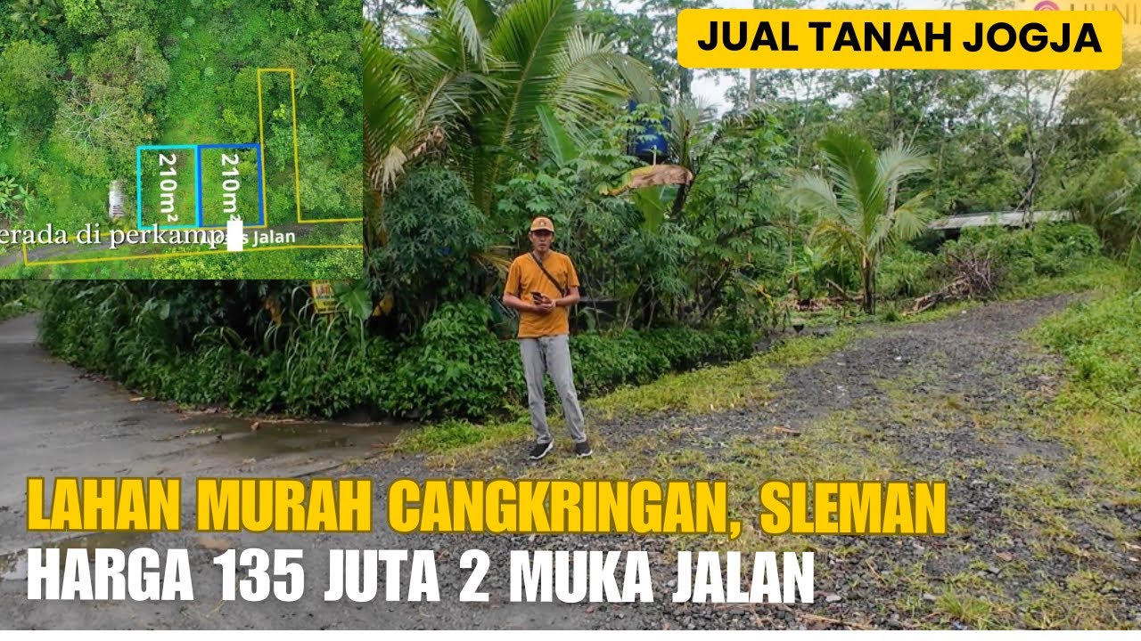 EPS 609 JUAL TANAH MURAH JOGJA 2 MUKA JALAN, ADA POHON DURIAN & ALPUKAT - Harga Mulai 135 JUTAAN!