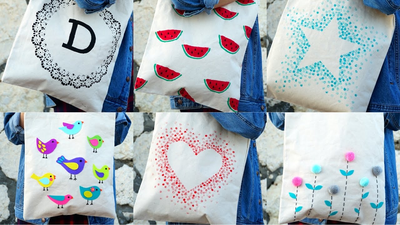 DIY 5 Farklı Bez Çanta / 5 Different Totes