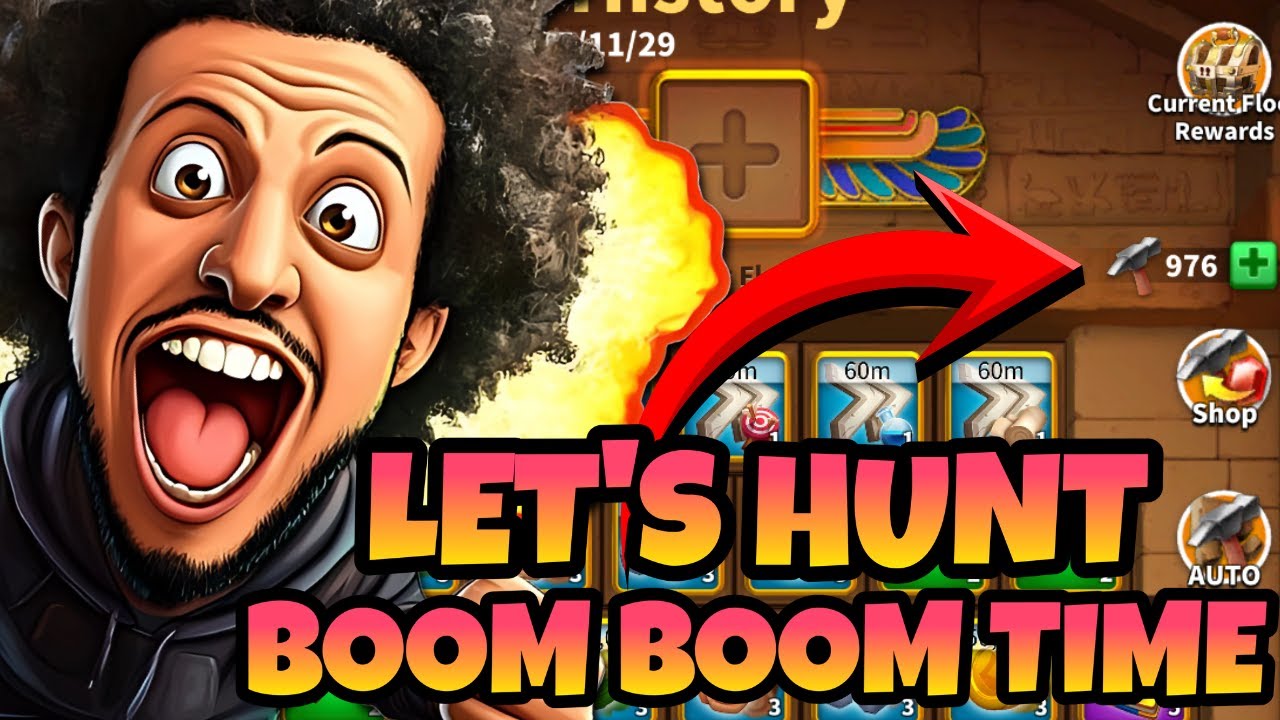 Let's Hunt for History | 976 Hammers |  Rok & Chill | Front Flip | BOOM BOOM Time | Rise of Kingdoms
