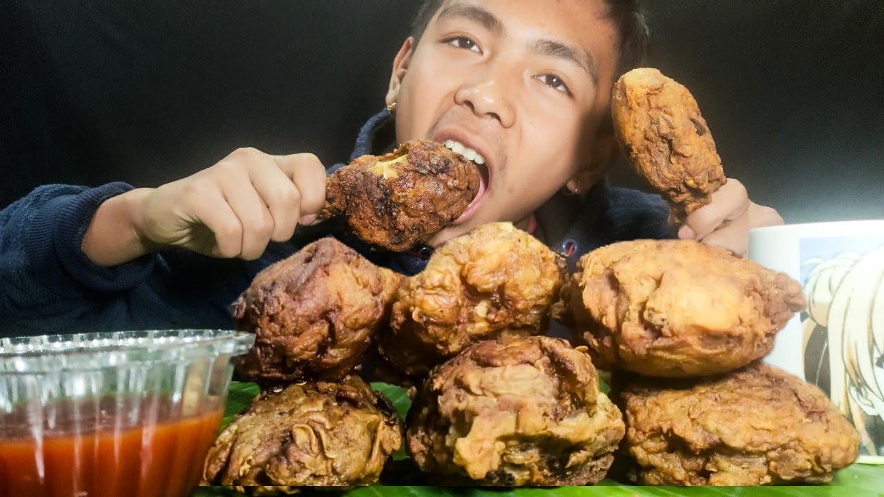 CRISPY FRIED CHICKEN | MUKBANG |