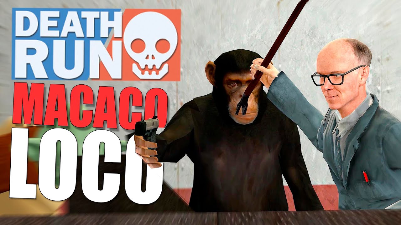 Corrida do Macaco loco no Gmod Deathrun Momentos engraçados
