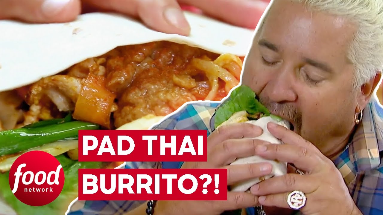Guy Fieri Discovers A Delicious Pad Thai Burrito! | Diners, Drive-Ins & Dives