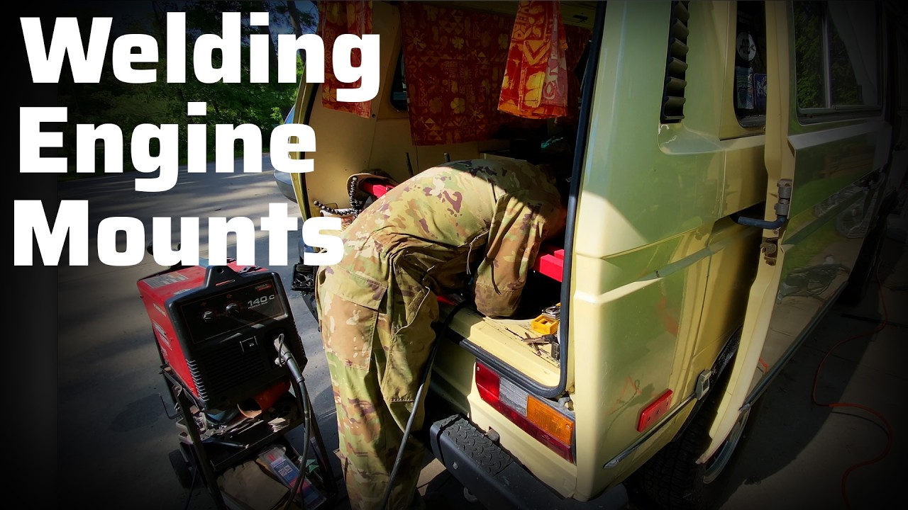 Изготовление нестандартных опор двигателя для установки дизельного двигателя TDI в фургон Vanagon.