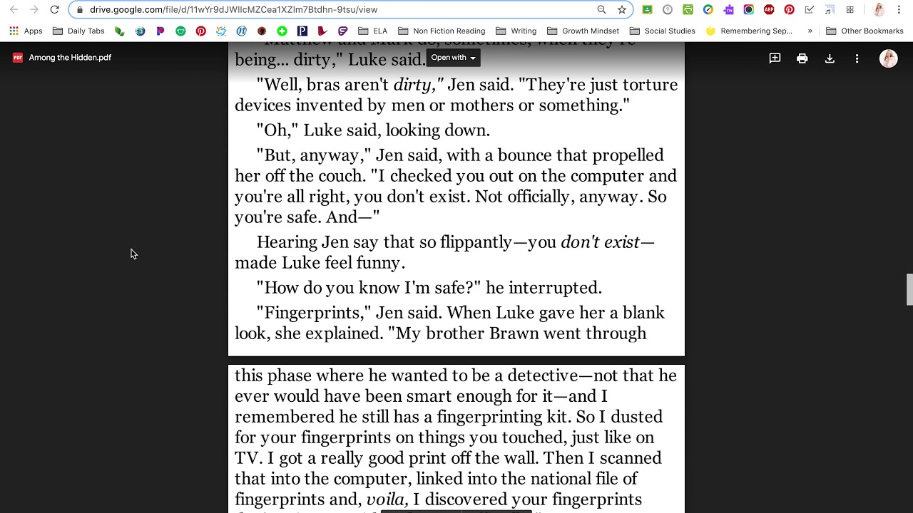 Among the Hidden Chapter 17