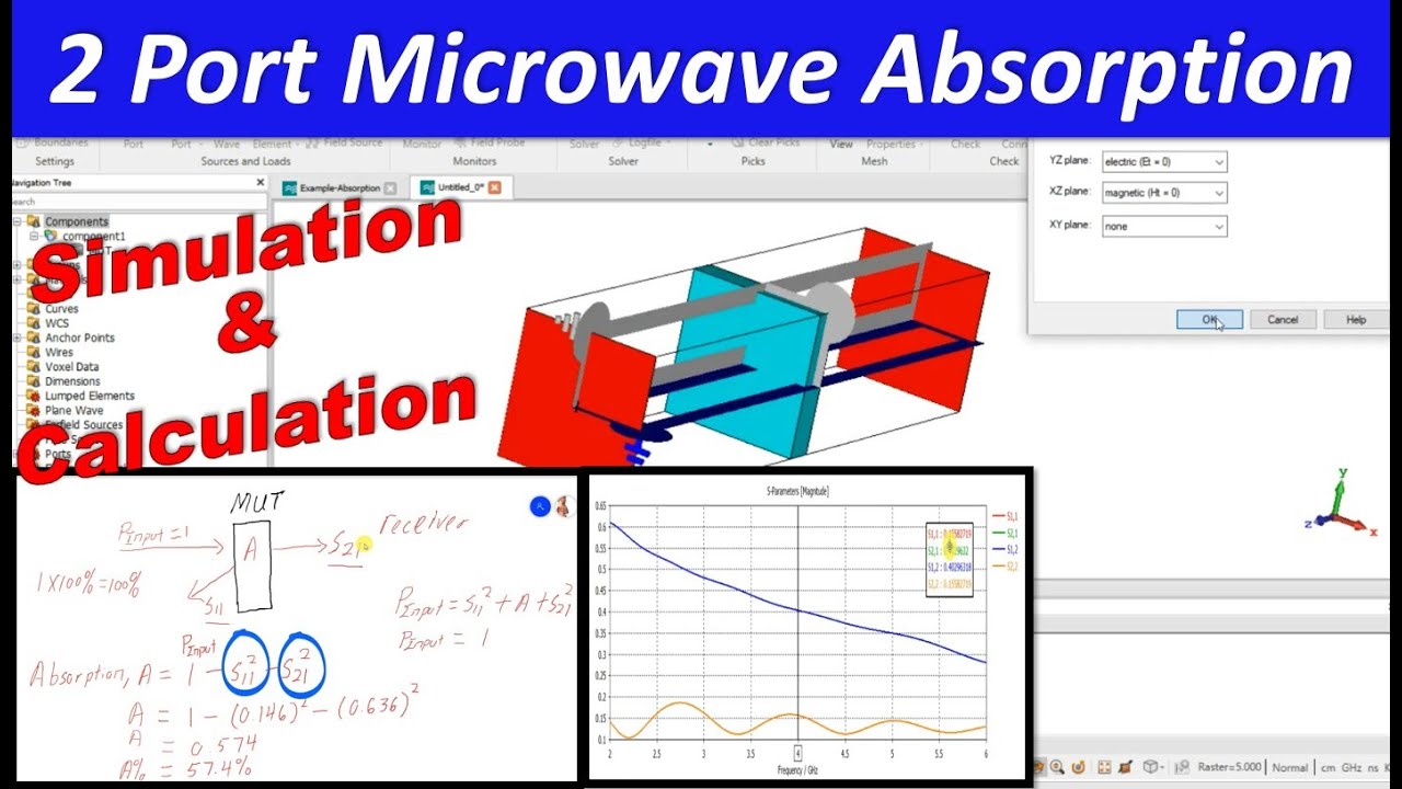 Material Microwave Absorption in CST