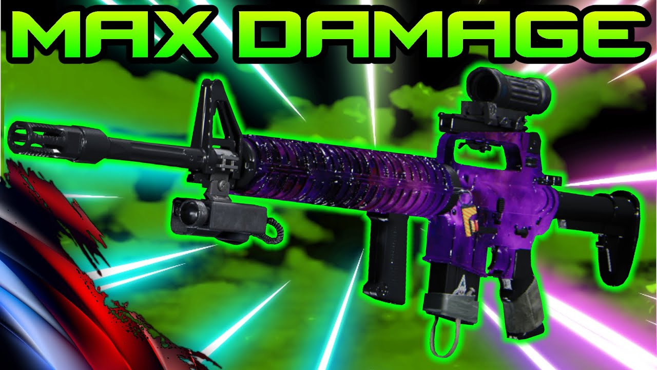 GOD GUN M16 MAX PACK A PUNCH DAMAGE Guide - Cold War Zombies Damage Profile