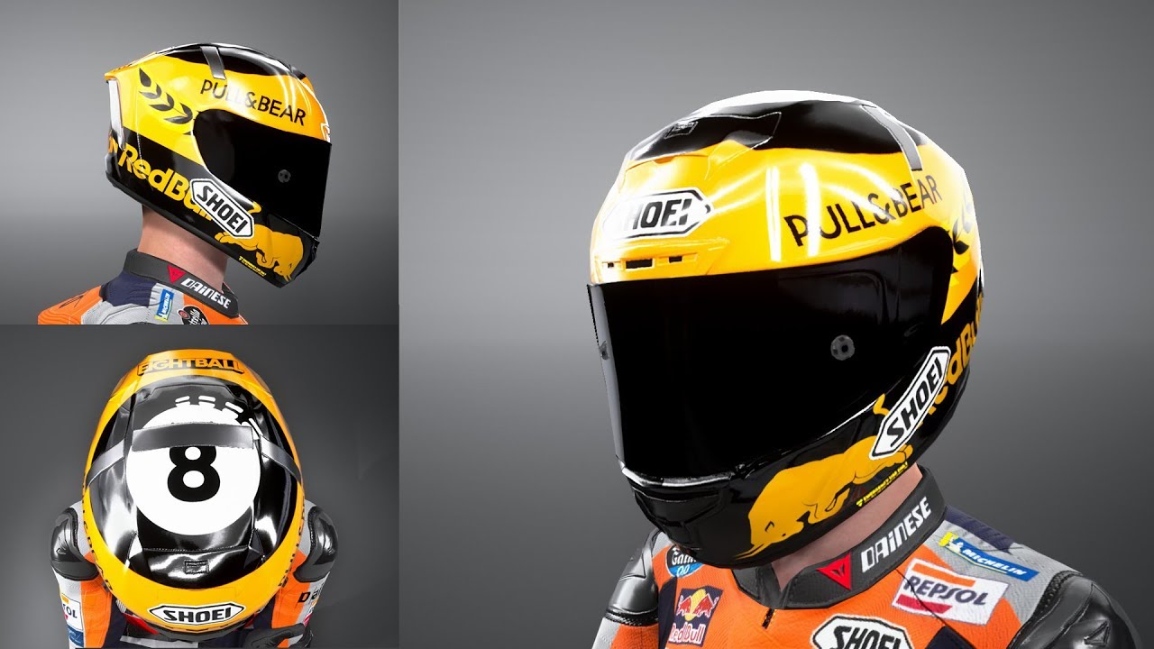 MotoGP19 - Marc M&aacute;rquez Champion Helmet 2019 (Helmet Editor)