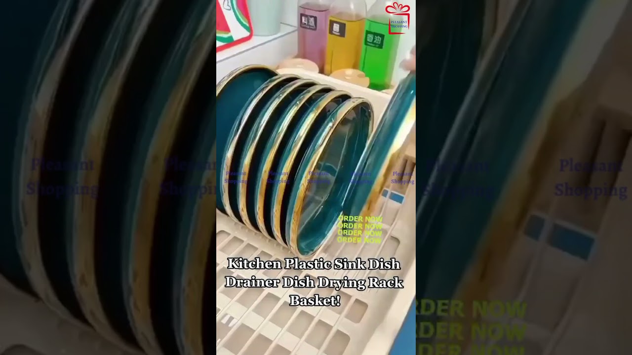 Dish Rack With Drain Tray