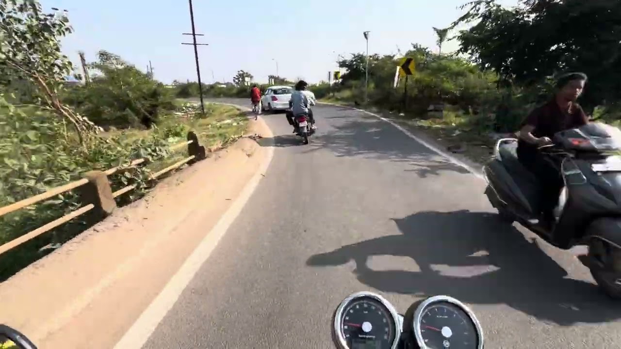 My first moto vlog 😊 with my continental ￼bike🏍️