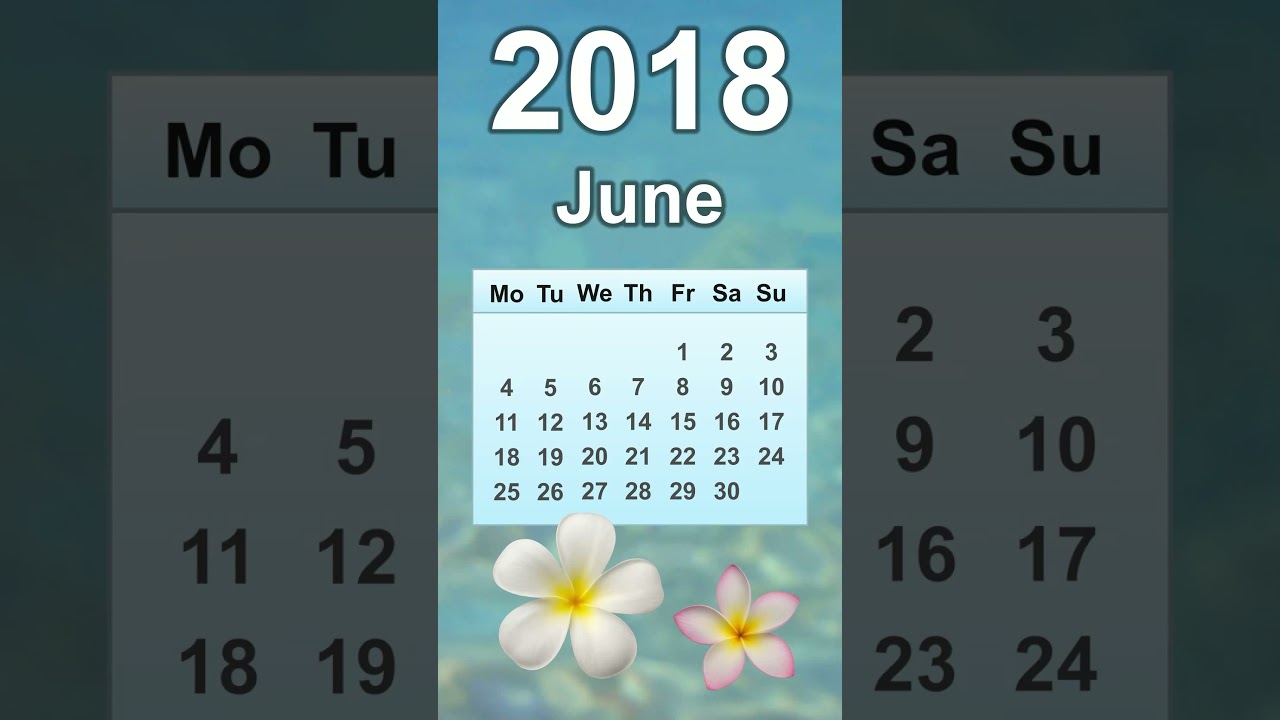 June 2018 Calendar