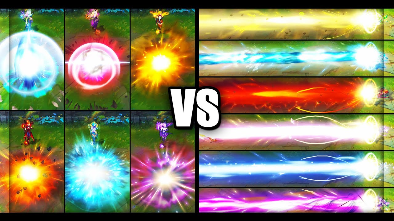 Ultimate Elementalist Lux vs Legendary Dark Cosmic / Cosmic Lux Skins Comparison (League of Legends)