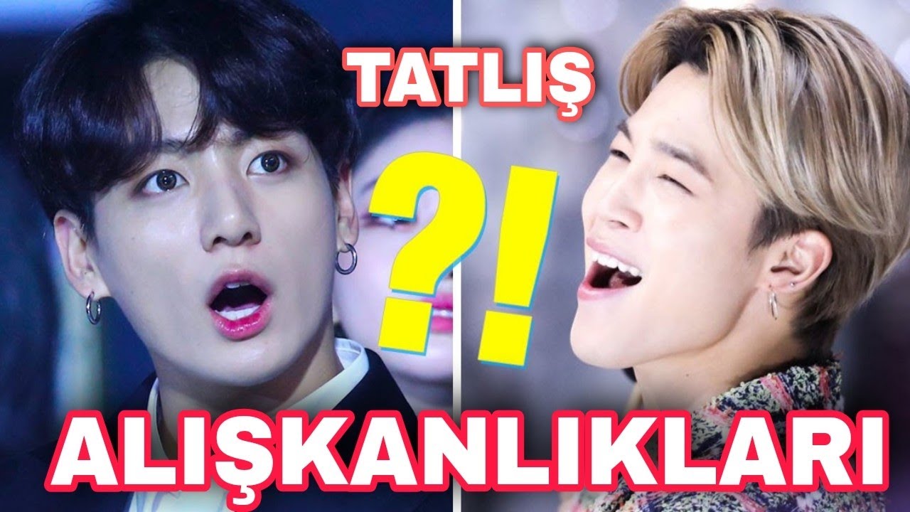 BTS'İN tatlış alışkanlıkları😁 Bakalım hangisini seveceksin?