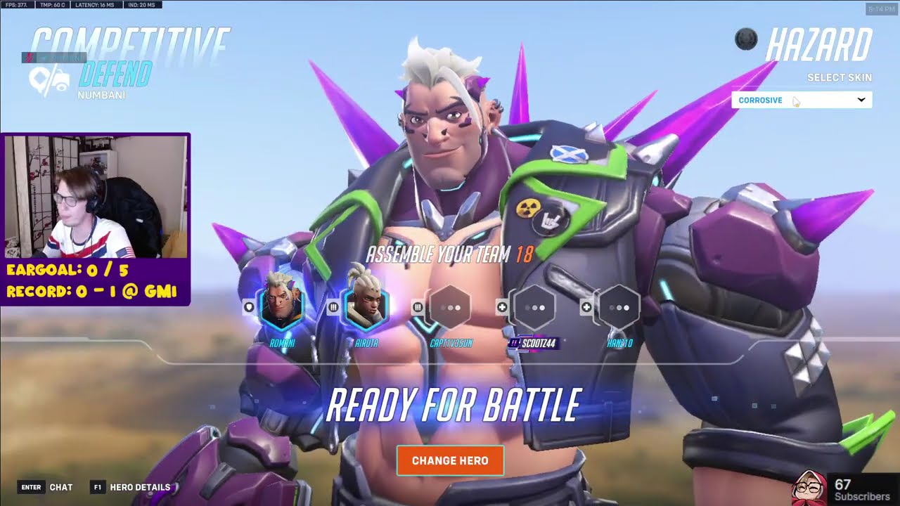 22 тысячи урона! ROMANI HAZARD, геймплей Overwatch 2, сезон 16, топ-500