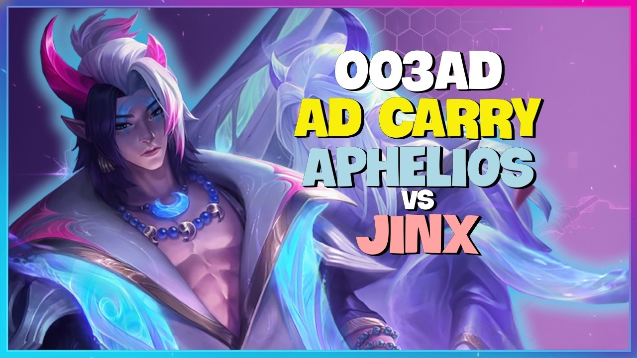 003ad Rank 1 Challenger Aphelios Mechanics Breakdown and Teamfight Execution Engsub