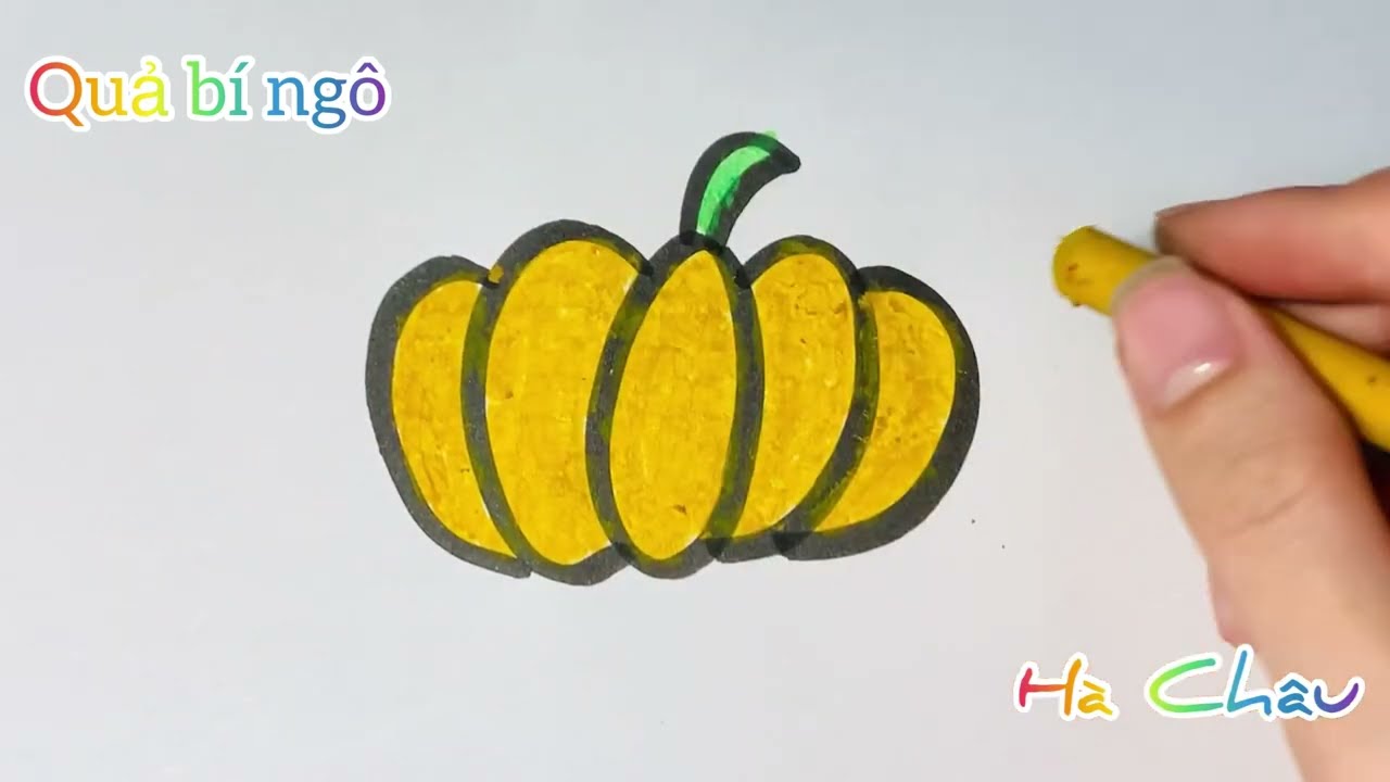 VẼ QUẢ B&Iacute; NG&Ocirc; ĐƠN GIẢN NHẤT | CH&Acirc;U H&Agrave; L&Ecirc;