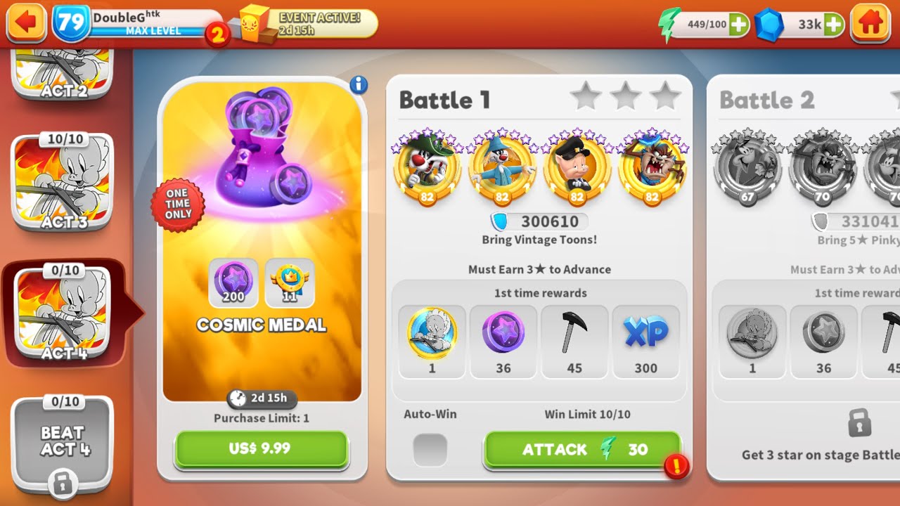 Cosmic Campaign Event: Vintage Pinky, Acts 4-5 | Looney Tunes World of Mayhem