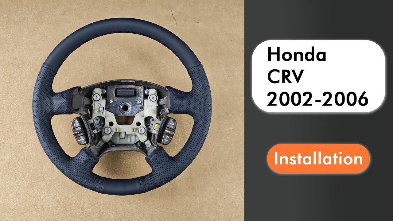 Установка чехла на руль Honda CRV 2002-2006