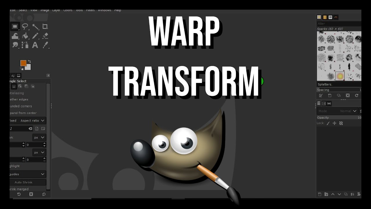 GIMP Tutorial #12: Warp Transform | GIMP Tutorials