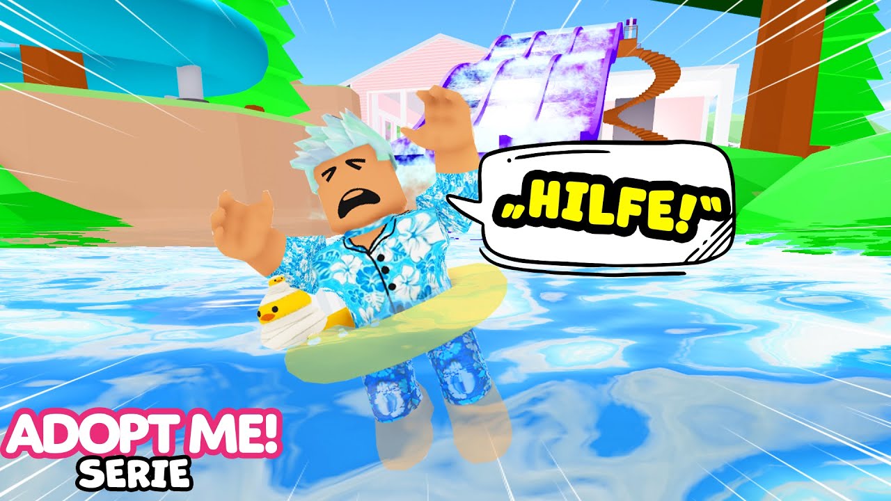 BABY KAAN IST IN GEFAHR! ER KANN NICHT SCHWIMMEN! Mama Dania muss ihn retten! Roblox Adopt Me Serie