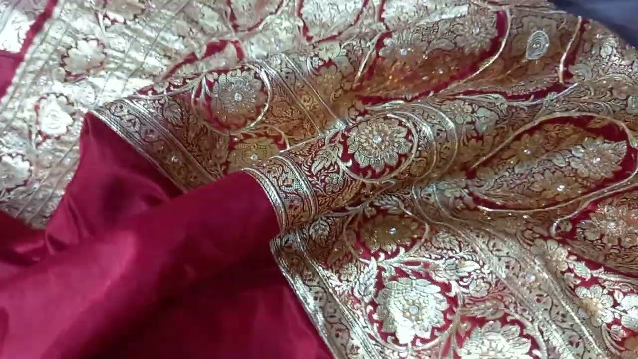 👌🏼👌🏼🥰🥰💯❤️❤️🎉🎉 Banarasi Saree ka design reception ke liye bahut hi badhiya design viral video