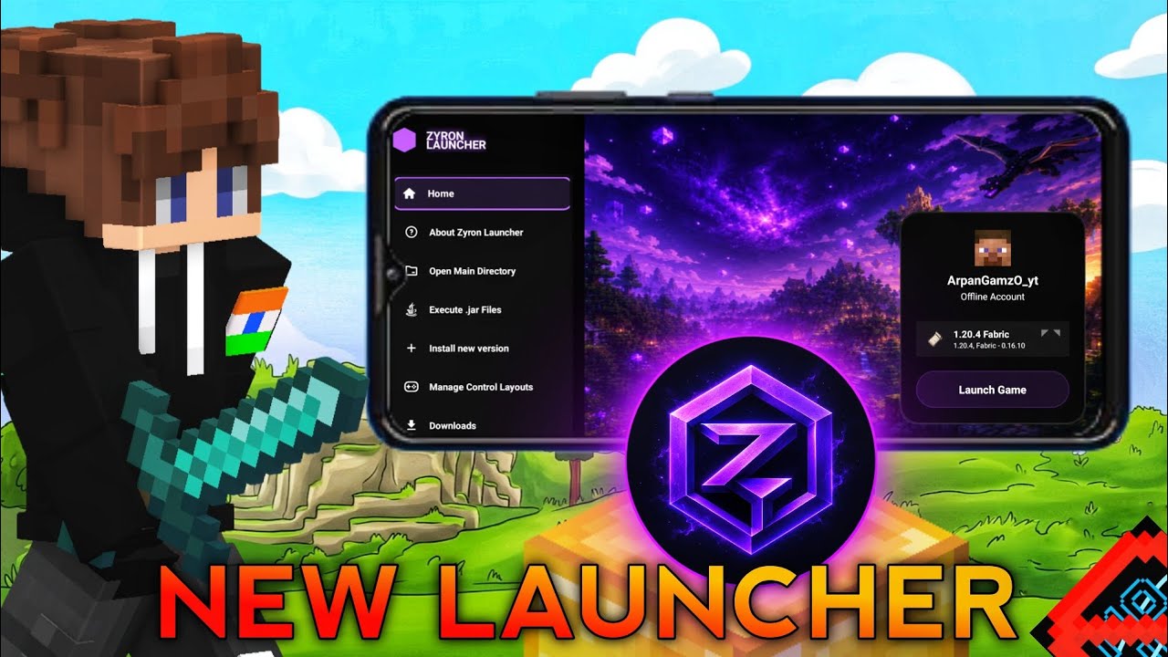 I Found Best Minecraft Launcher For Android 2026 (Zyron Launcher)