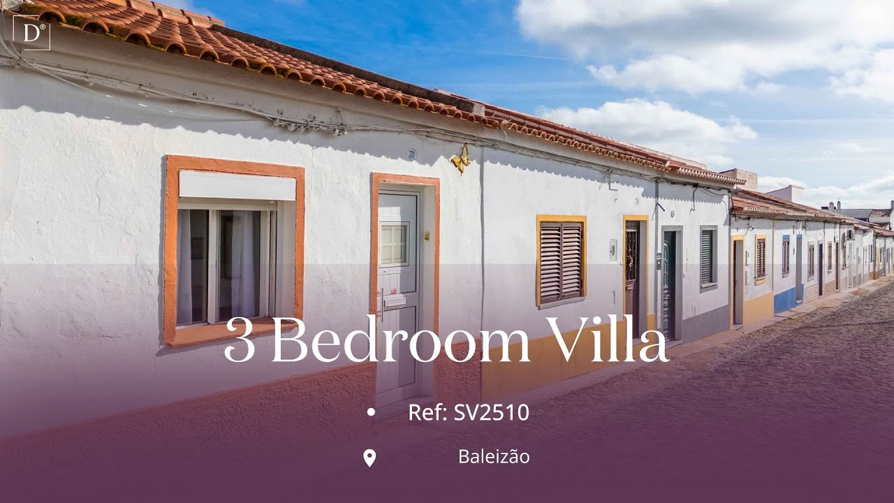 SV2510 - Cozy 3-bedroom village house with patio in Baleizão, near Beja