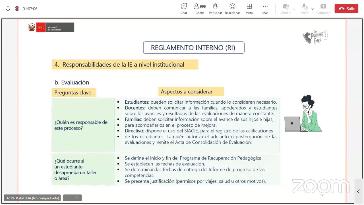 Reglamento Interno como instrumento de gestión de una I.E.