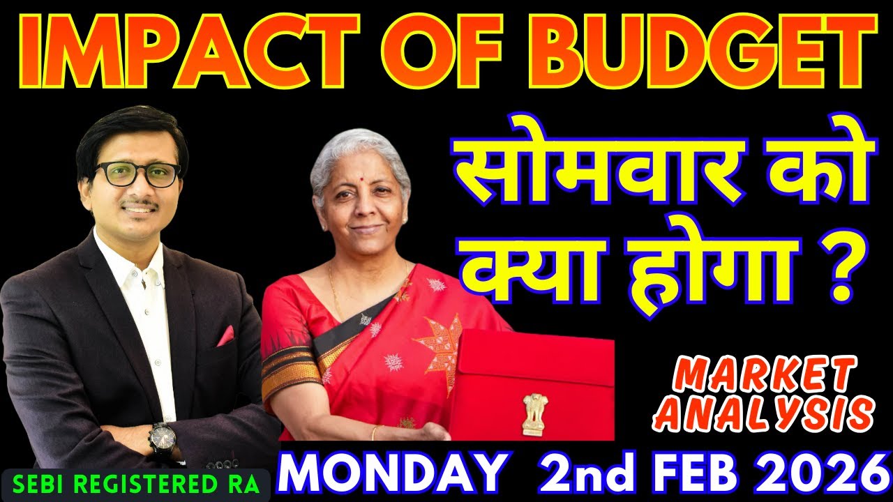 Nifty Prediction & Sensex Analysis for Tomorrow MONDAY 2 FEB 2026 Nifty 50 Bank Nifty BUDGET 2026
