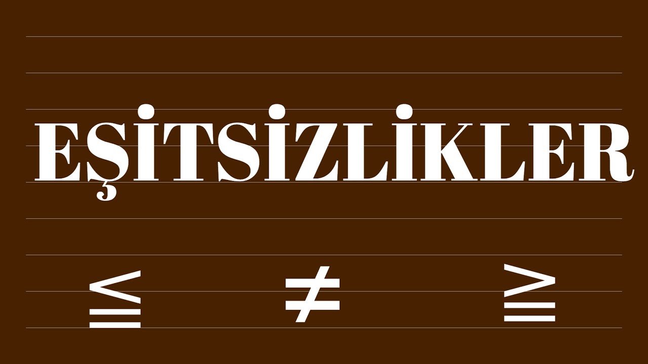 BASİT EŞİTSİZLİKLER  (YÖS,TYT,KPSS,DGS)