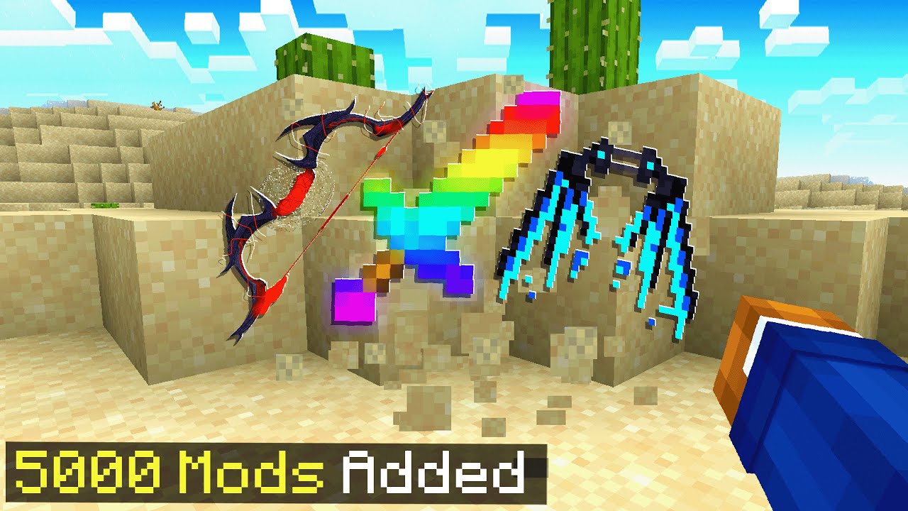 Я добавил 5000 модов в Minecraft