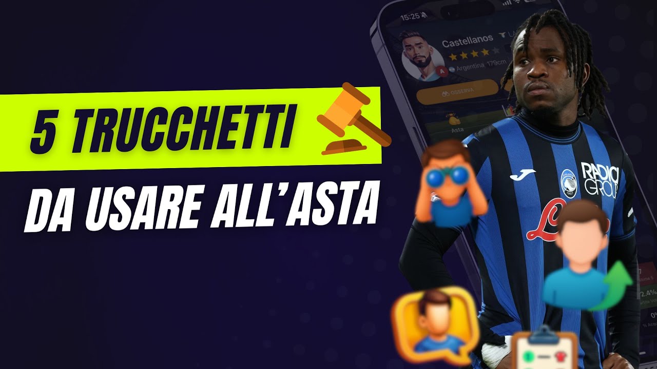 5 TRUCCHI PER L'ASTA FANTACALCIO