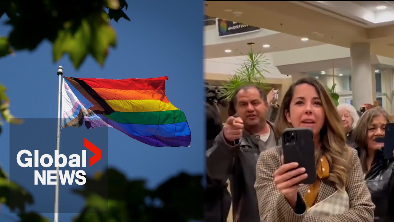 Heated Pride flag debate at Toronto-area Catholic school board prompts police to be called