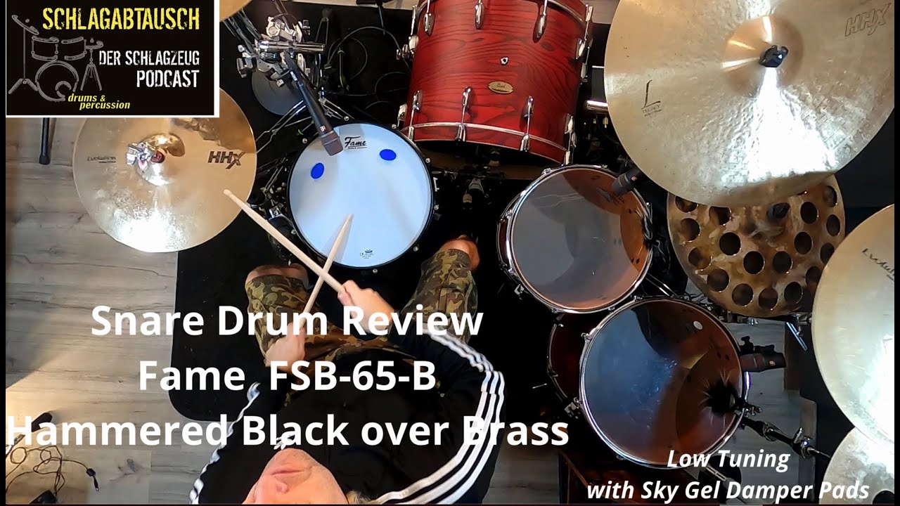 How will this relative cheap Fame Hammered Black over Brass Snare in 14x 6,5