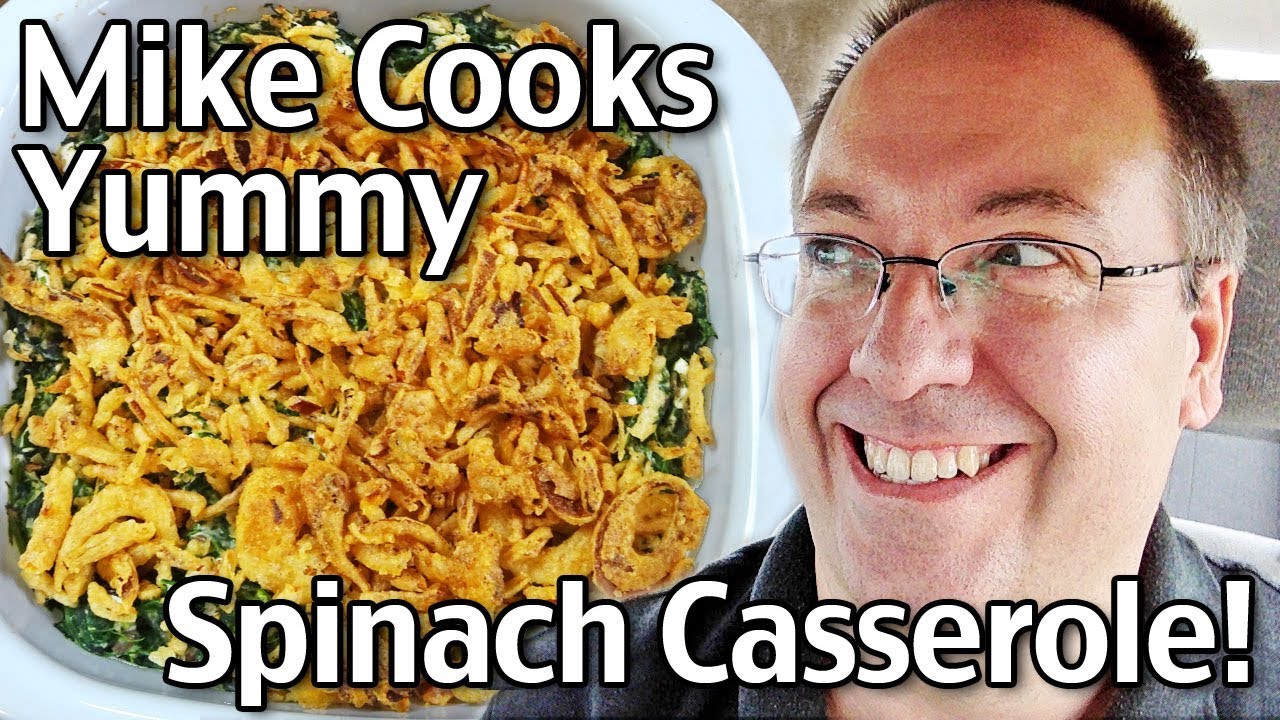 Mike Cooks An Easy And Yummy Spinach Casserole Recipe! And other cool stuff happens!
