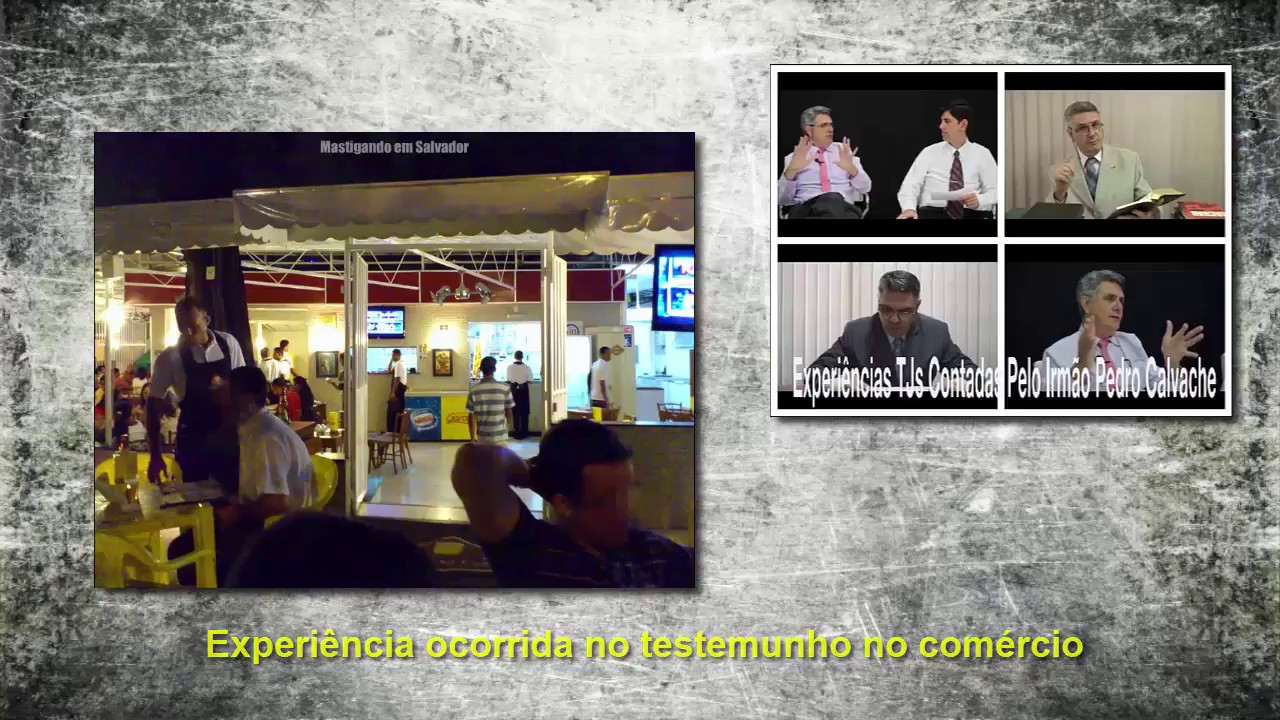 Experiência ocorrida no testemunho no comércio - Com Pedro Calvache