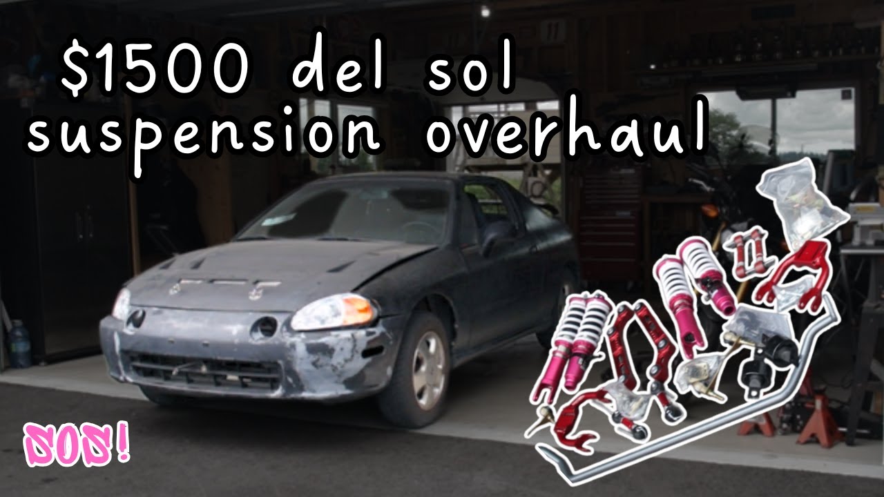 Replacing all the suspension on this $1500 civic del sol!