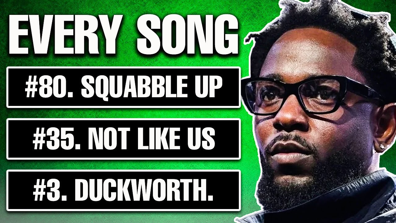 Ranking Every Kendrick Lamar Song