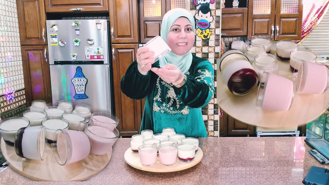 الزبادي بالفراولة المتماسك والزبادي بالفواكه زي بتاعة الشركات واجمل وطريقة تونينج الفراولة