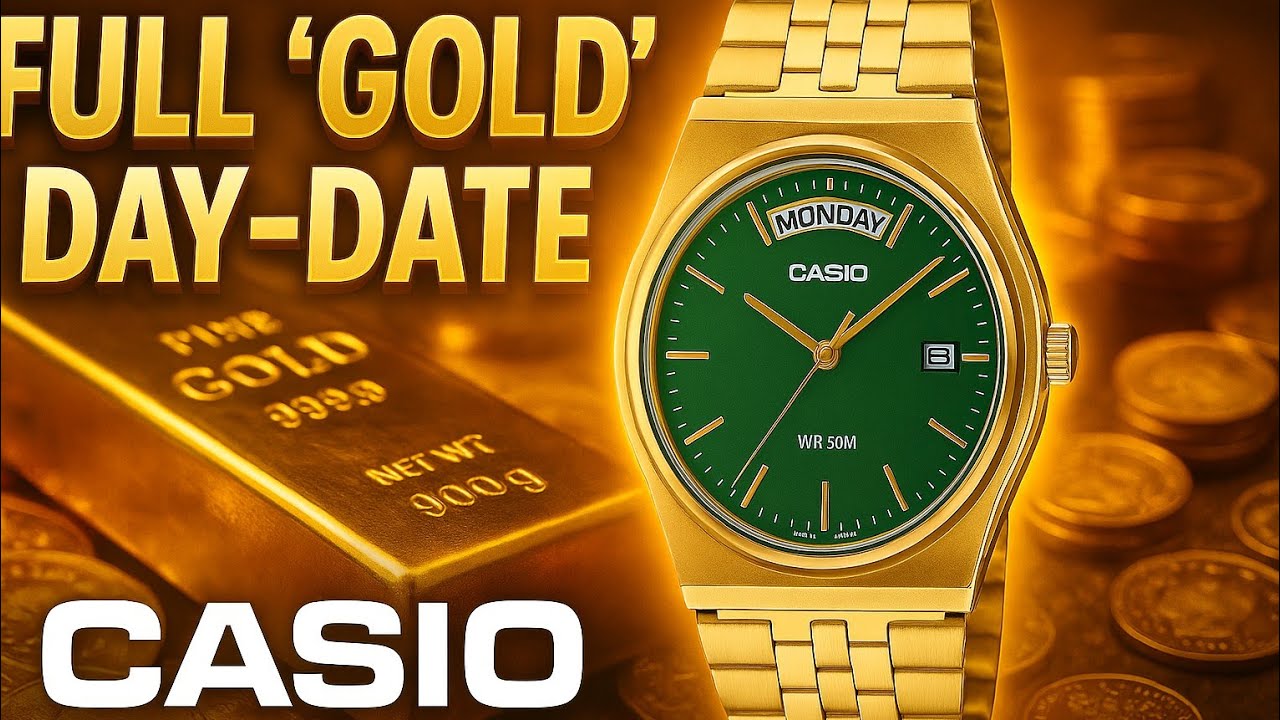 Обзор Casio Full Gold Day Date: доступные, надежные и стильные