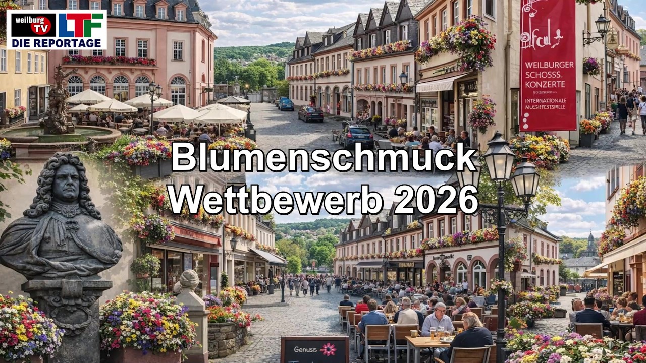 Blumenschmuck macht Weilburg freundlicher