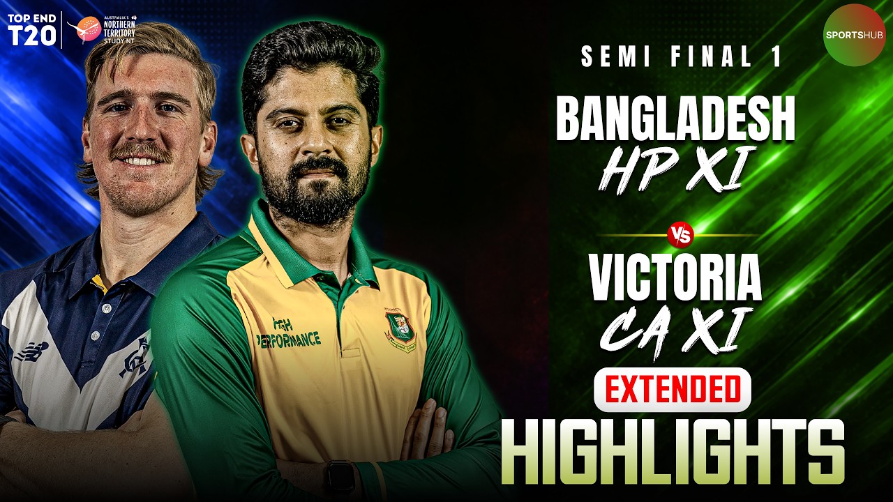 Full Match Highlights | Bangladesh vs Victoria Academy | Top End T20 | Semi-Final 1 | ZP1T