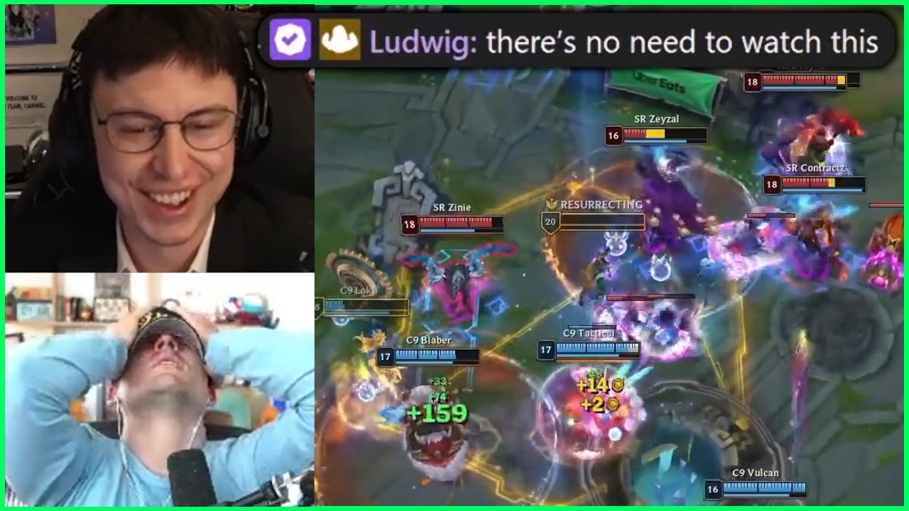Caedrel Watches Ludwig's LCS Team Losing With Soul, Baron & Elder