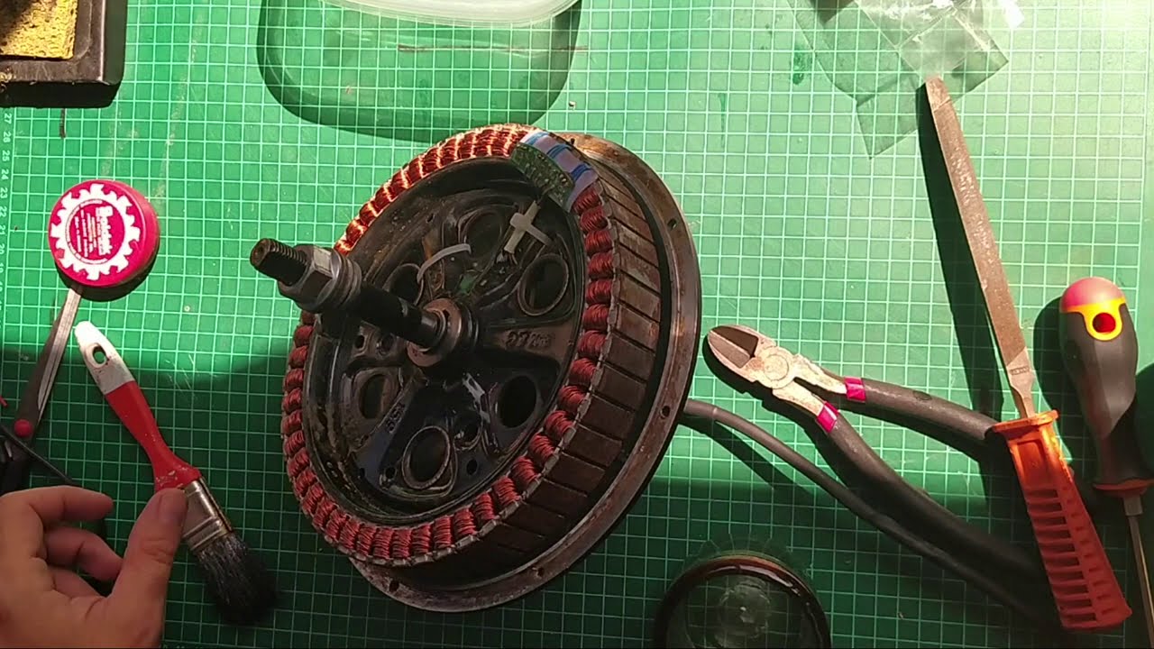 BICICLETA ELECTRICA | REPARACION de MOTOR tipo HUB SIN ENGRANAJES SENSORES de efecto HALL
