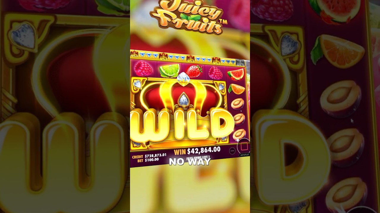 My BIGGEST Juicy Fruits Win Ever! Almost a Full Screen WILD!